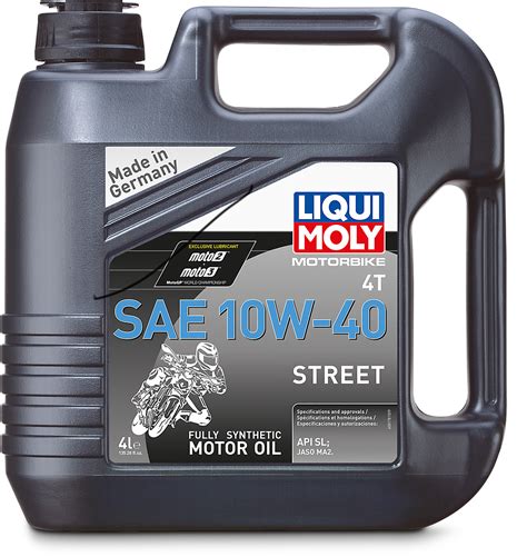 Liqui Moly 4 Liter 10W-40 Fully Synthetic Motorcycle Engine Oil Street ...