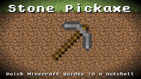 Minecraft - Stone Pickaxe! Recipe, Item ID, Information! *Up to date ...