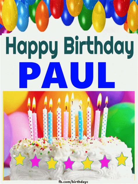 Happy Birthday PAUL imgaes gif