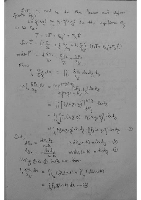 SOLUTION: Gauss divergence theorem proof and solved examples - Studypool