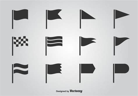 Flag Vector Icon Set - Download Free Vector Art, Stock Graphics & Images