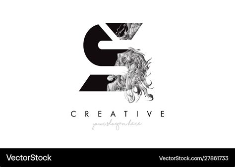 Letter s logo design icon with artistic grunge Vector Image