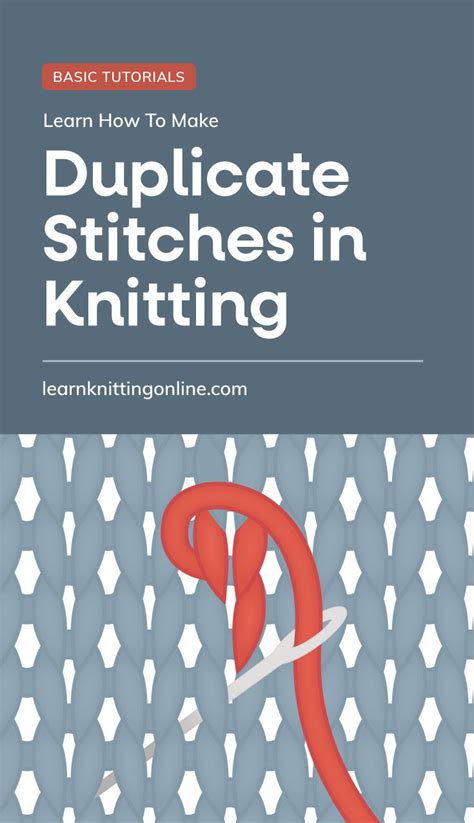 Duplicate Stitch: Learn How to Make Duplicate Stitches in Knitting | LKO