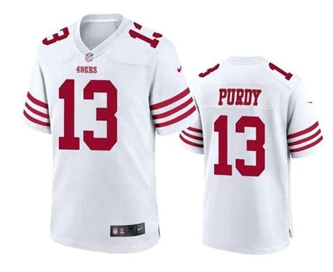 San Francisco 49ers #13 Brock Purdy White Stitched Game Jersey