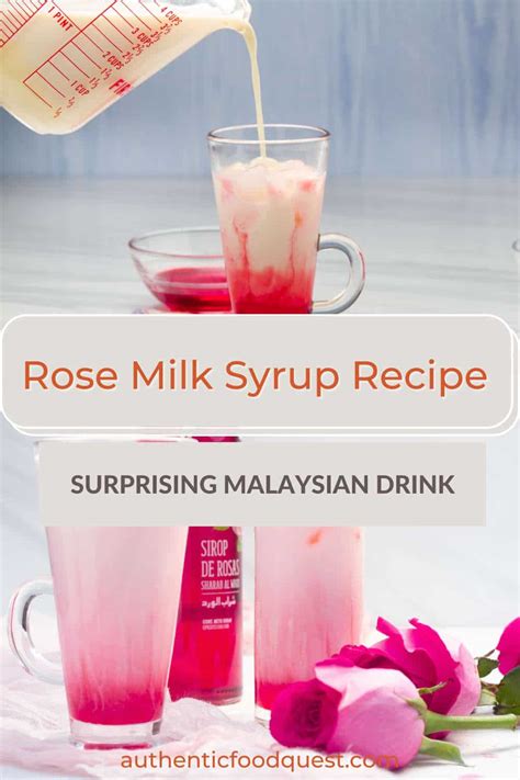 Iced Bandung Recipe: How To Make Singapore Rose Milk Syrup Drink