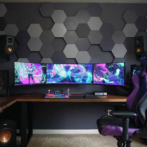 sound-proofing-for-gaming-room - Decoist Computer Gaming Room, Gaming ...