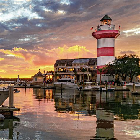 Hilton Head Island South Carolina Harbour Town Beautiful Lighthouse ...