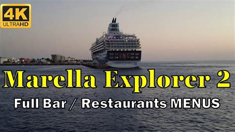 Marella Explorer 2 Restaurants Menus and Drinks Menus (Best viewed on ...