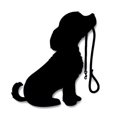 Dog Sitting Silhouette at GetDrawings | Free download