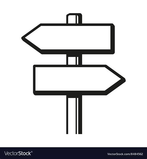 Signpost icon Royalty Free Vector Image - VectorStock