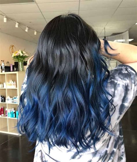 Hollywood Waves Black And Blue Hair Pretty Hair Color, Hair Dye Colors ...