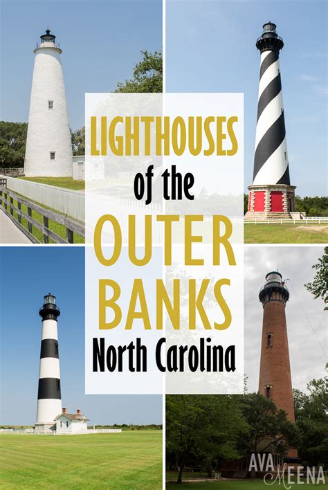 A Guide to the Outer Banks Lighthouses in North Carolina.