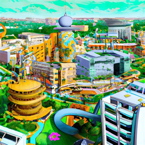 Hightech City Concept Art Tashkent City Zootopia · Creative Fabrica