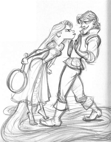 Sketches, Disney concept art, Rapunzel sketch