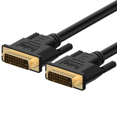 DVI Cable, Rankie DVI to DVI Monitor Cable Male to Male - 6 Feet (Black ...