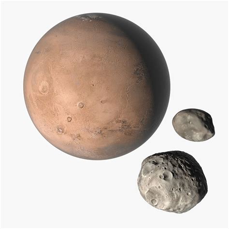 3D Realistic Mars Phobos Deimos | CGTrader