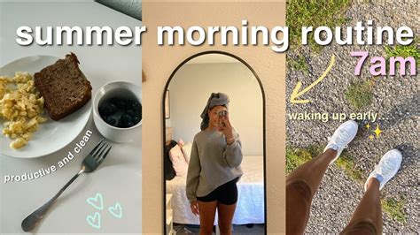 7 AM SUMMER MORNING ROUTINE | productive, early & healthy - YouTube