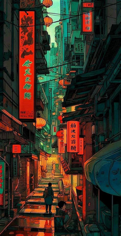 Japan streets | Scenery wallpaper, Cool wallpapers art, Anime scenery ...