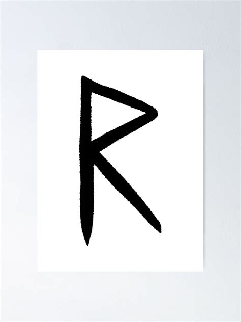 "Raidho Rune" Poster for Sale by LysaKarell | Redbubble