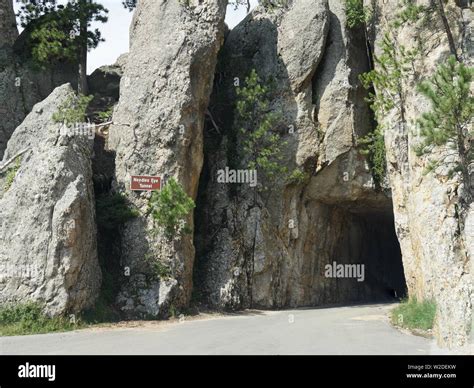 Wide view of the entrance of the Needle's Eye tunnel, one of the best ...