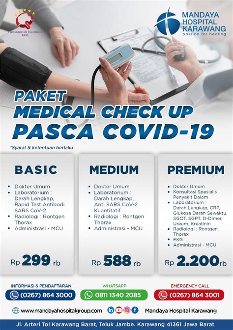 PAKET MEDICAL CHECK UP PASCA COVID-19 - Mandaya Hospital Group