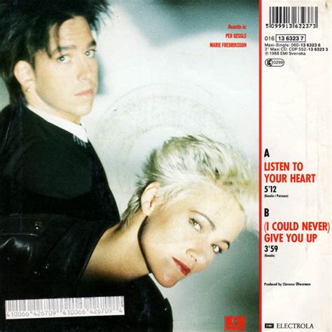 Vinyl-Video: Roxette - Listen To Your Heart [1988]