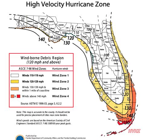 1994 Standard Building Code Wind Map - Map