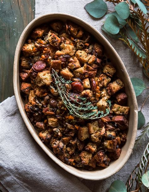 Oyster Stuffing with Chestnuts and Chinese Sausage Recipe – Sunset Magazine