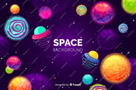 Free Vector | Hand drawn colorful space background