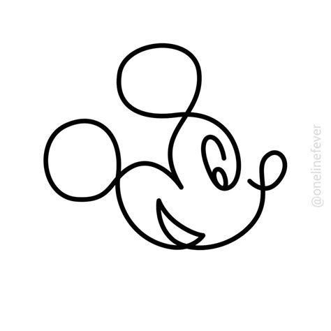 Arte Do Mickey Mouse, Line Art Tattoos, Henna Tattoos, Crayon, Disney ...