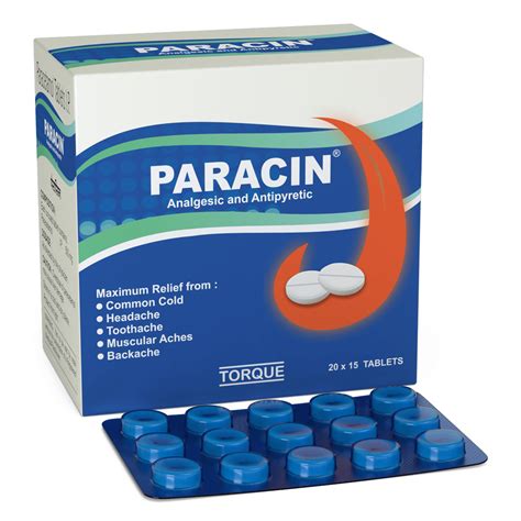 Paracin Tablets (r) - Tablets - Torque Pharma