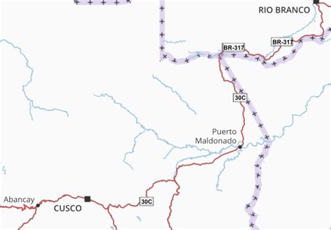 MICHELIN Madre de Dios map - ViaMichelin