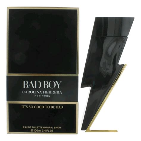 Carolina Herrera Bad Boy Eau de Toilette, Cologne for Men, 3.4 Oz ...