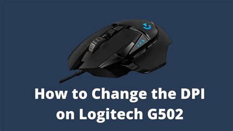 How to Change DPI on Logitech G502 | Decortweaks