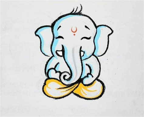 ganesha Art Drawing For Kids