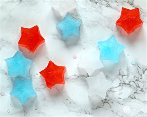 Patriotic Star Shaped Ice Cubes - Today's Creative Life