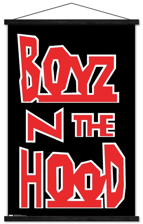 Boyz N The Hood - Logo Wall Poster with Wooden Magnetic Frame, 22.375 ...