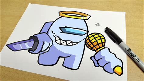 How to Draw White imposter (Among Us) FnF | Friday Night Funkin' - New ...