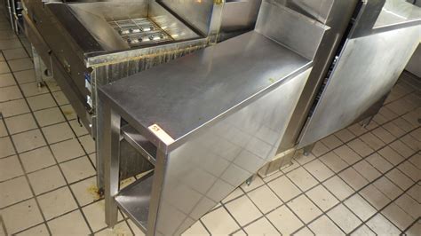 Narrow Stainless Steel Prep Table w/ Backsplash & Undershelf 13"x36"x37 ...