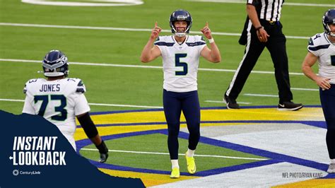 2020 Week 10: Seahawks vs. Rams - Jason Myers Makes Longest Field Goal ...