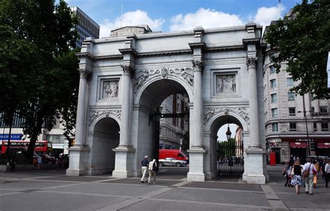 Marble Arch on Speakers' Corner, Hyde Park, London, from the north-east ...