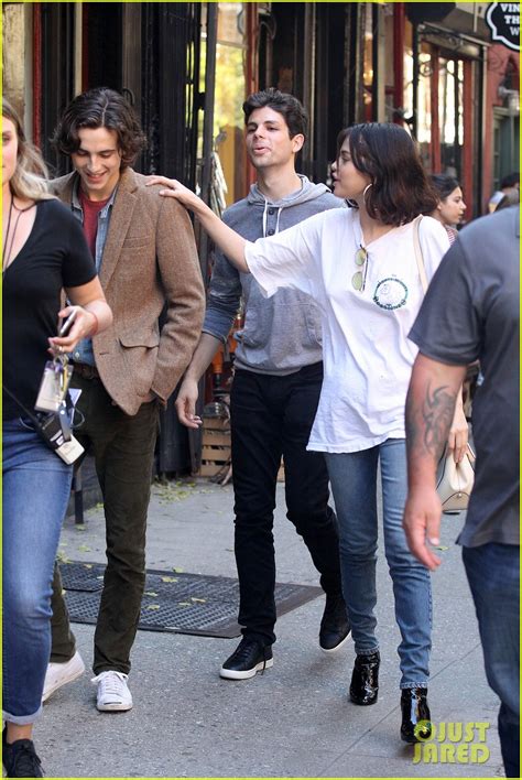 Photo: selena gomez and timothee chalamet share a hug on woody allen ...