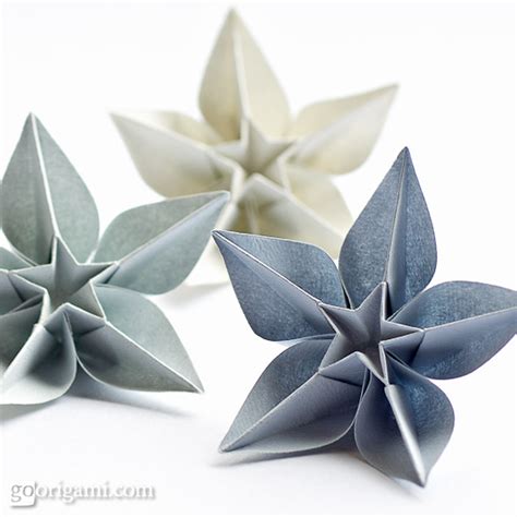 Carambola Flowers — Origami Flowers by Carmen Sprung | Go Origami