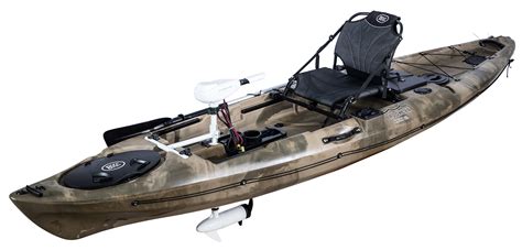 BKC PK12 Sit-On-Top Solo Fishing Kayak w/ Trolling Motor