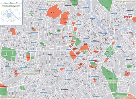 Vienna Maps Top Tourist Attractions Free Printable City Street Map ...