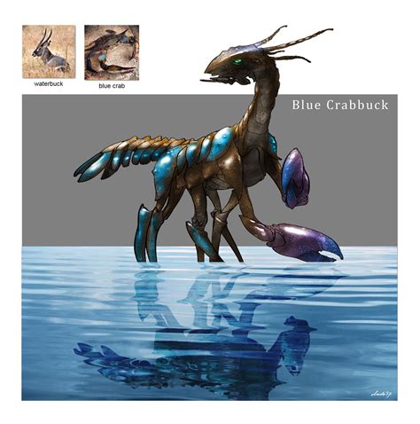 ArtStation - Random Creature Mashup Project #006 - Blue Crabbuck ...