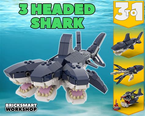 LEGO MOC 3 Headed Shark 31088 3 to 1 by bricksmartworkshop ...