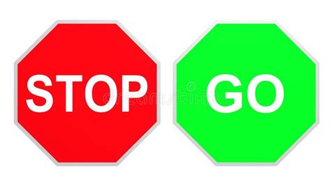 Stop Go stock illustration. Illustration of graphics, illustration ...