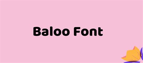 Baloo Font Free Download