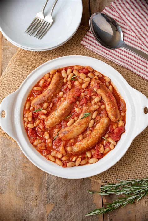 Italian Sausage and Bean Casserole - Culinary Ginger